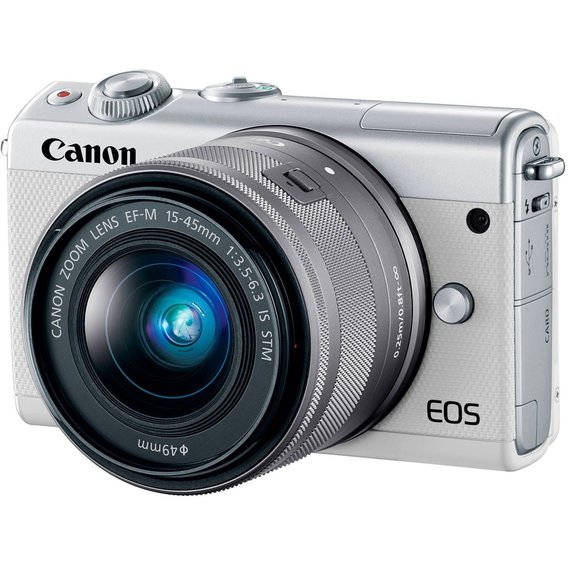 Canon EOS M100 kit (15-45mm) IS STM White Официальная гарантия