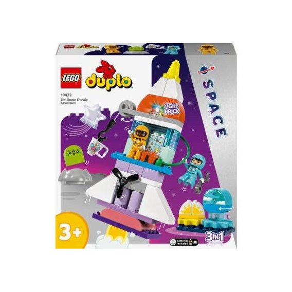 Конструктор LEGO DUPLO Town Приключения на космическом шаттле 3в1 (10422)