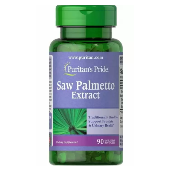 Puritan's Pride Saw Palmetto Extract Экстракт Со Пальметто 90 капсул