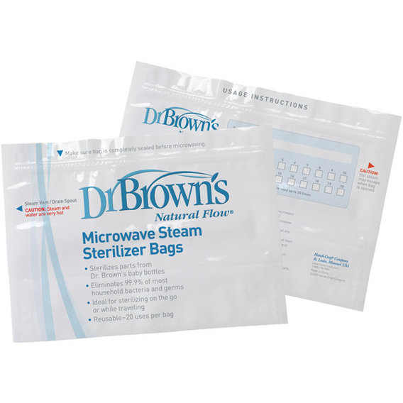 Пакеты Dr.brown's для микроволновой паровой стериализации 5 шт (960)