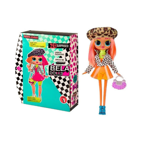 Игровой набор с куклой Bambi Bela Dolls BL1150 (Neonlicious)