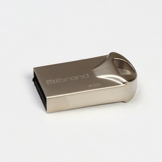USB-флешка Mibrand 4GB Hawk Silver USB 2.0 (MI2.0/HA4M1S)
