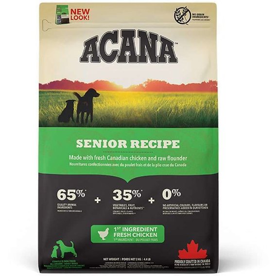 Сухой корм ACANA Senior Dog Recipe для пожилых собак всех пород с мясом цыпленка 2 кг (a51023)