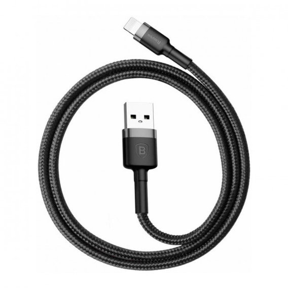 Кабель Baseus USB Cable to Lightning Cafule 1m Grey/Black (CALKLF-BG1)