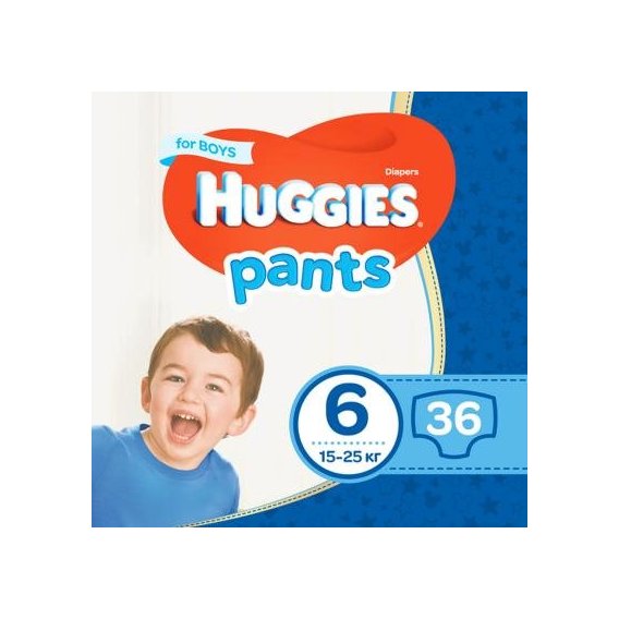 Huggies Pants 6 (15-25 kg) Mega 36 Boy