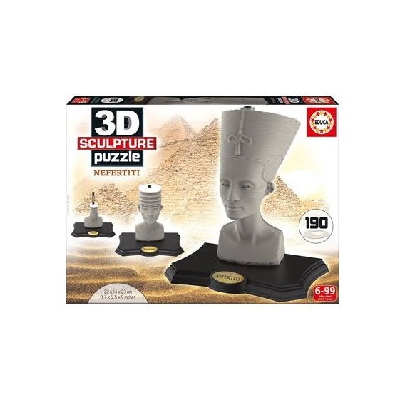 Пазл 3D EDUCA Скульптура, "Нефертити", 190 элементов (EDU-16966)