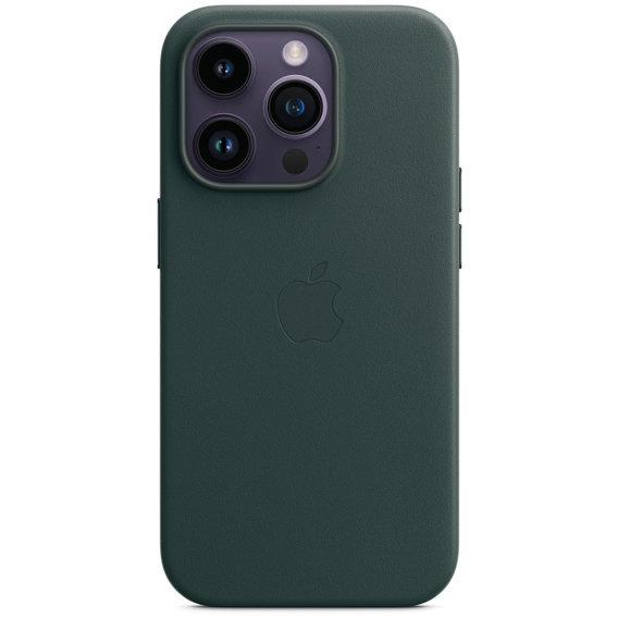Аксессуар для iPhone Apple Leather Case with MagSafe Forest Green (MPPH3) for iPhone 14 Pro