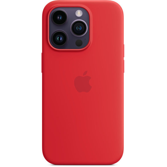 Аксессуар для iPhone Apple Silicone Case with MagSafe (PRODUCT)RED (MPTG3) for iPhone 14 Pro