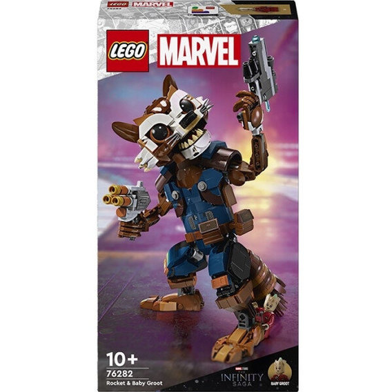 Конструктор LEGO Marvel Rocket & Baby Groot Ракета и малыш Грут (76282)