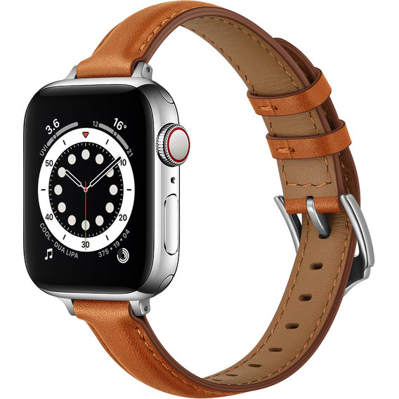 Аксессуар для Watch Slim 14mm Cow Leather Business Watch Bank Brown (BLAP181243) for Apple Watch 38/40/41mm