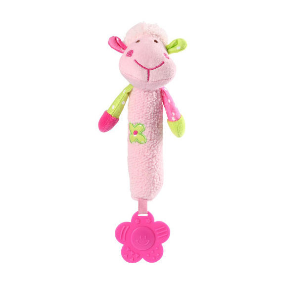 Игрушка-пищалка BabyOno Розовая овечка (996)