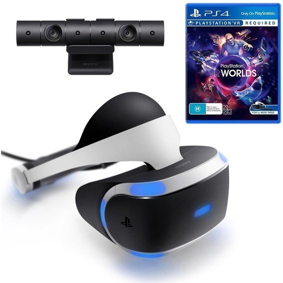 Аксесуар для приставки Playstation VR V2 + Camera V2 + VR Worlds (Voucher) (PS4/PS5)