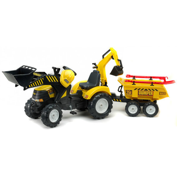 Детский трактор Falk Powerloader на педалях Желтый (1000WH)