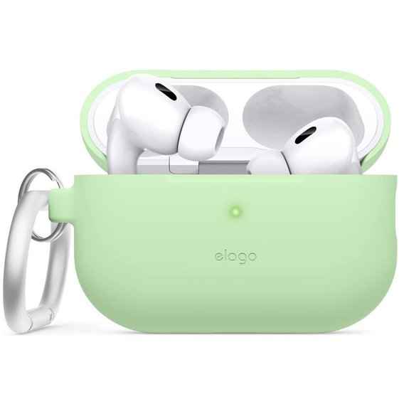 Чехол для наушников Elago Silicone Hang Case Pastel Green (EAPP2SC-HANG-PGR) for Apple AirPods Pro 2