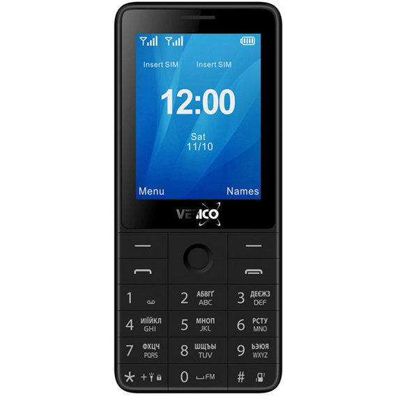 Мобильный телефон Verico Qin S282 Black (UA UCRF)