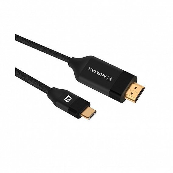 Кабель Momax Cable USB-C to HDMI Elite Link 2m Black (DTH1D)