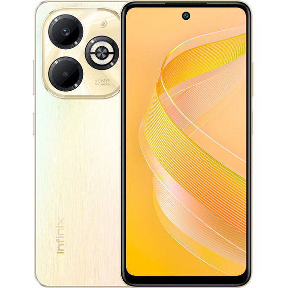Смартфон Infinix Smart 8 Plus 4/128Gb Shiny Gold (UA UCRF)
