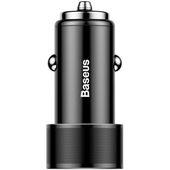 Зарядное устройство Baseus USB Car Charger Small Screw Quick Charge 36W Black (CAXLD-B01)