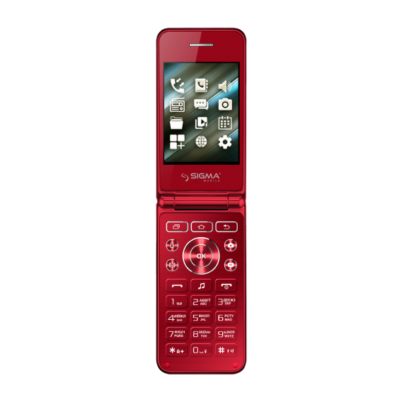 Мобильный телефон Sigma mobile X-style 28 Flip Red (UA UCRF)