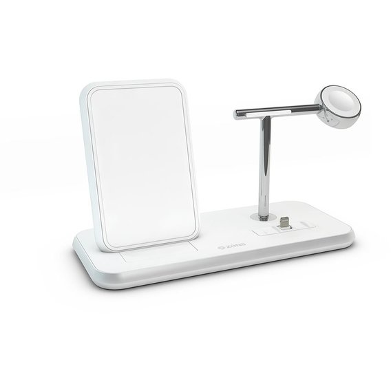Держатель и док-станция Zens Dock Stand Dual Wireless Charger 10W with USB White (ZEDC07W/00) for Apple iPhone, Apple Watch and Apple AirPods