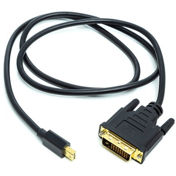 Кабель и переходник PowerPlant mini DisplayPort (M) - DVI (M), 1 м(CA912148)
