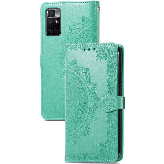 Аксессуар для смартфона Mobile Case Book Cover Art Leather Turquoise for Xiaomi Redmi Note 11 4G / Redmi 10