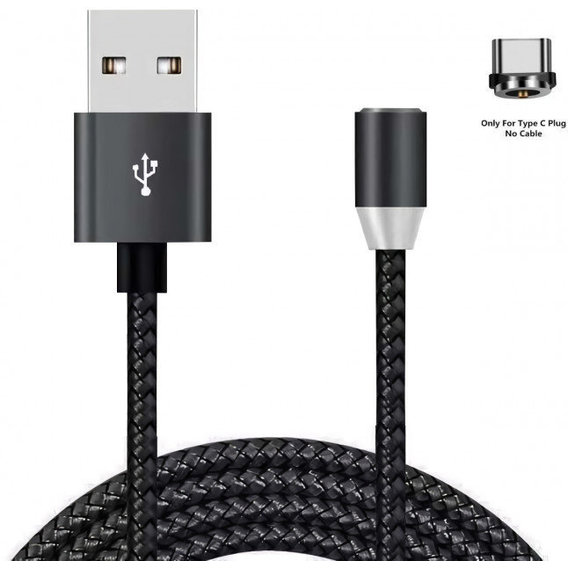 Кабель XOKO USB Cable to USB-C Magneto 1.2m Black (SC-355a MGNT-BK)