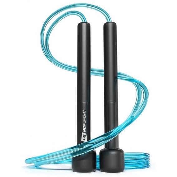 Скакалка Hop-Sport Crossfit NEW с пластиковыми ручками HS-P025JR blue (5902308224988)