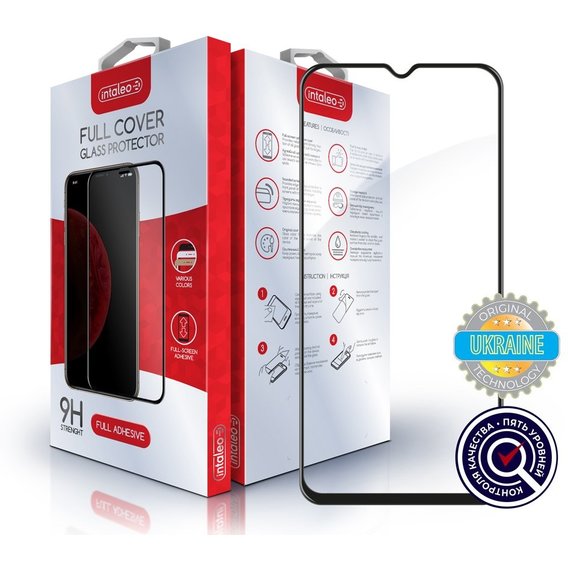 Аксессуар для смартфона Intaleo Tempered Glass Full Glue Black for Realme 5 Pro / Realme Q