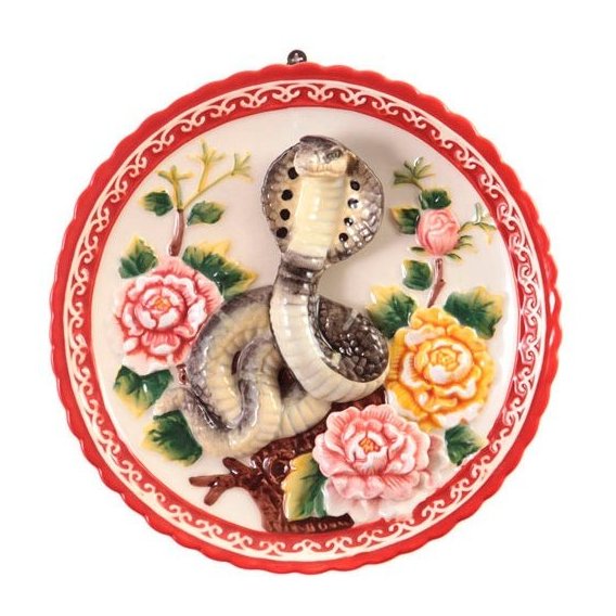 Тарелка декоративная Lefard Змея в цветах 21 см (59-464)