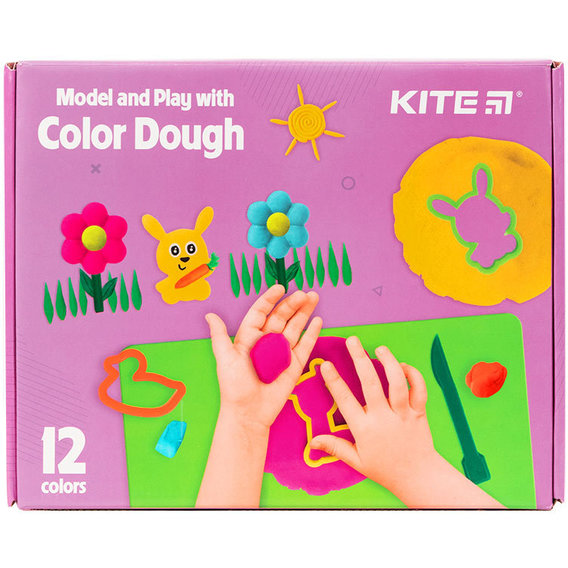 Набор лепи и развивайся Kite 12 цветов + инструменты (K21-325-01)