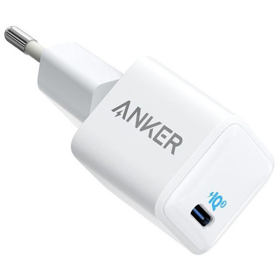 Зарядное устройство ANKER USB-C Wall Charger PowerPort III Nano 20W White (A2633G22)