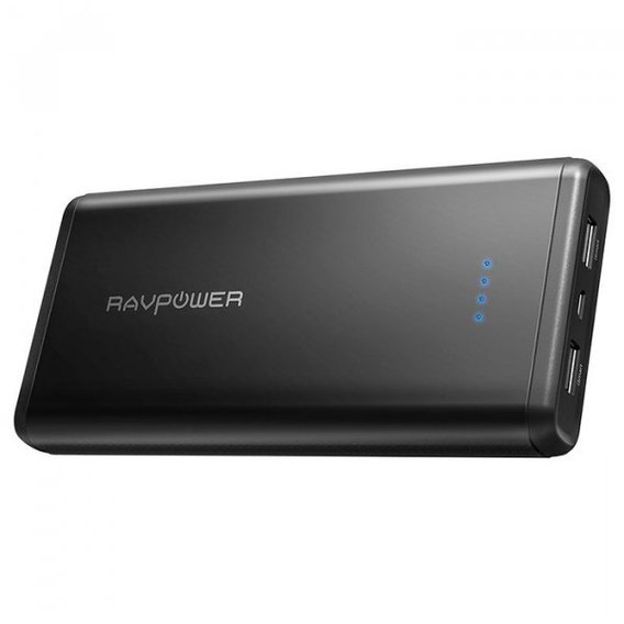 Внешний аккумулятор RavPower Power Bank 20000mAh iSmart 2.0 Black (RP-PB006BK)