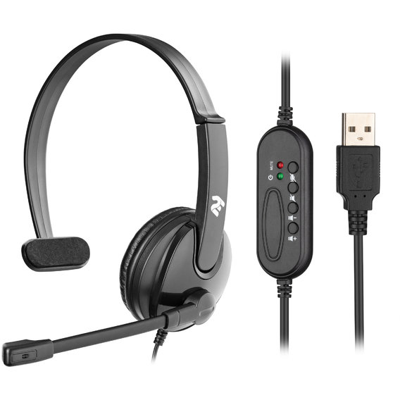 Наушники 2E CH12 Mono On-Ear USB (2E-CH12MU)
