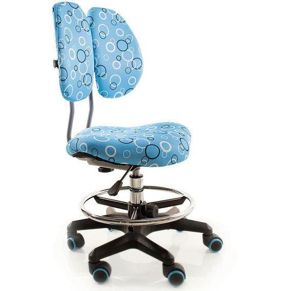 Кресло Evo-kids Simba BO (арт.Y-416 BO) обивка синяя с кольцами
