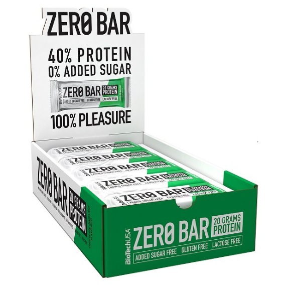 Протеиновые батончики ZERO Bar BioTechUSA 20х50 g / Hazelnut
