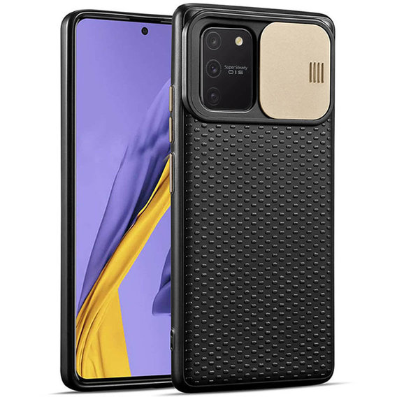 Аксессуар для смартфона TPU Case Textured Point Camshield Black/Gold for Samsung G973 Galaxy S10