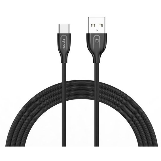 Кабель T-PHOX USB Cable to USB-C Mini 1.2m Black (T-C807 Black)