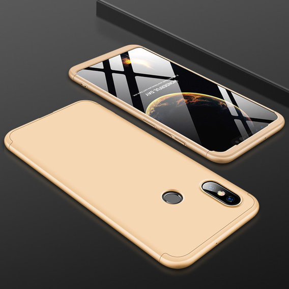 Аксессуар для смартфона LikGus Case 360° Gold for Xiaomi Mi8