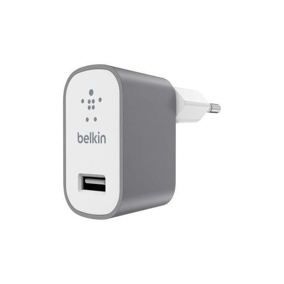 Зарядное устройство Belkin USB Wall Charger Mixit Premium 2.4A Gray (F8M731vfGRY)