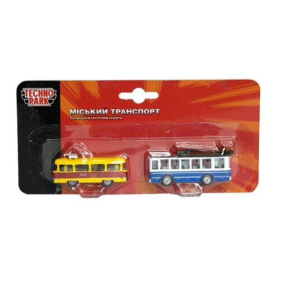 Игровой набор Технопарк - Городской транспорт (трамвай и троллейбус) (SB-15-06-BLC)