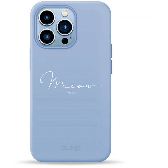Аксессуар для iPhone Pump Silicone Minimalistic Case Meow Blue (PMSLMN13PRO-1/249) for iPhone 13 Pro