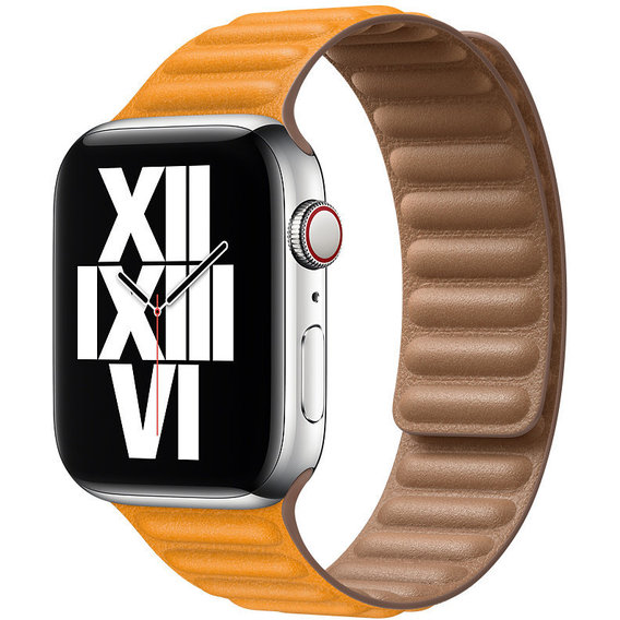 Аксессуар для Watch Apple Leather Link California Poppy Size S/M (MY9P2) for Apple Watch 42/44/45/49mm