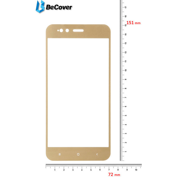 Аксессуар для смартфона BeCover Tempered Glass Gold for Xiaomi Redmi Note 5A (701661)