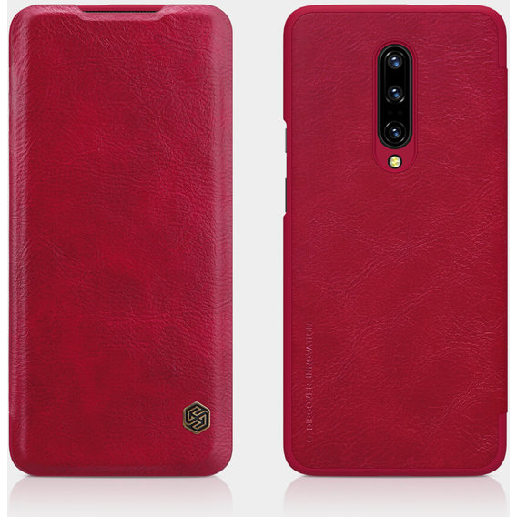 Аксессуар для смартфона Nillkin Qin Red for OnePlus 7 Pro