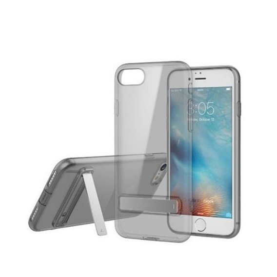 Аксессуар для iPhone Rock TPU Slim Jacket with Stand function Transparent Black for iPhone 8/iPhone 7