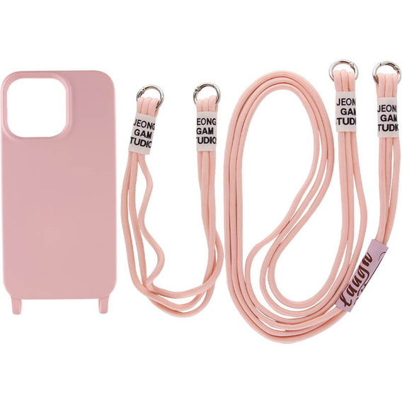 Аксессуар для iPhone TPU Case two straps California Pink Sand for iPhone 13 Pro