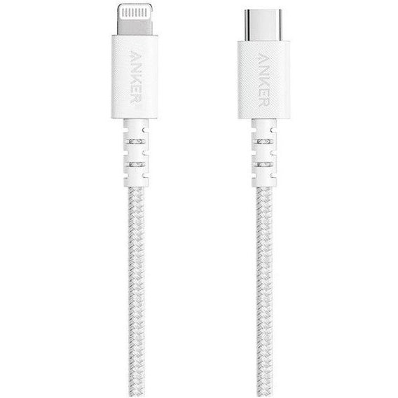Кабель ANKER Cable USB-C to Lightning Powerline Select+ 1.8м White (A8618H21)