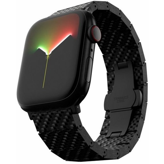 Аксессуар для Watch Switcheasy Carbon Fiber Band Black (MAW245035BK22) for Apple Watch 42/44/45/49mm