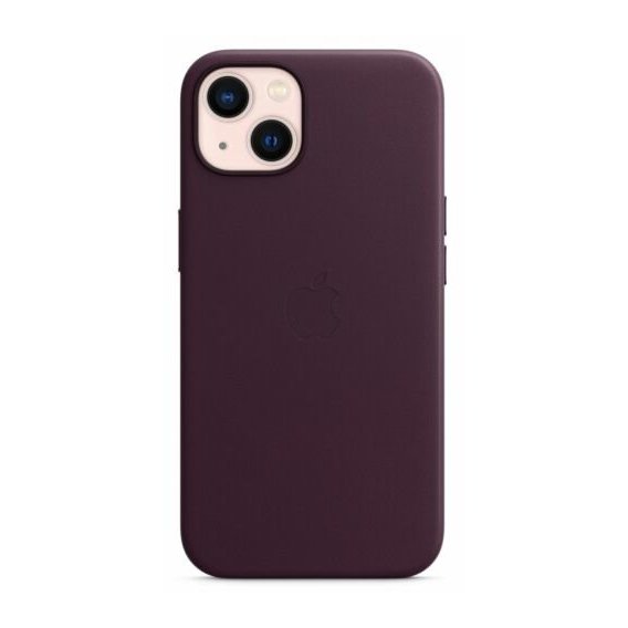 Аксессуар для iPhone Apple Leather Case with MagSafe Dark Cherry (MM143) for iPhone 13 UA